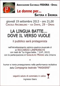 La lingua batte 19 9 13 Opera