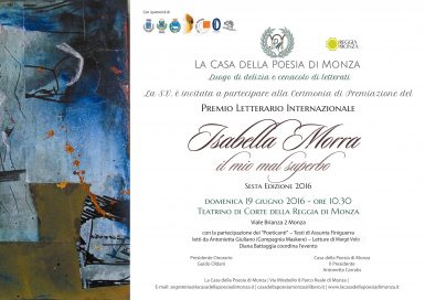 Premio Isabella Morra 19 6 16 Monza - Locandina