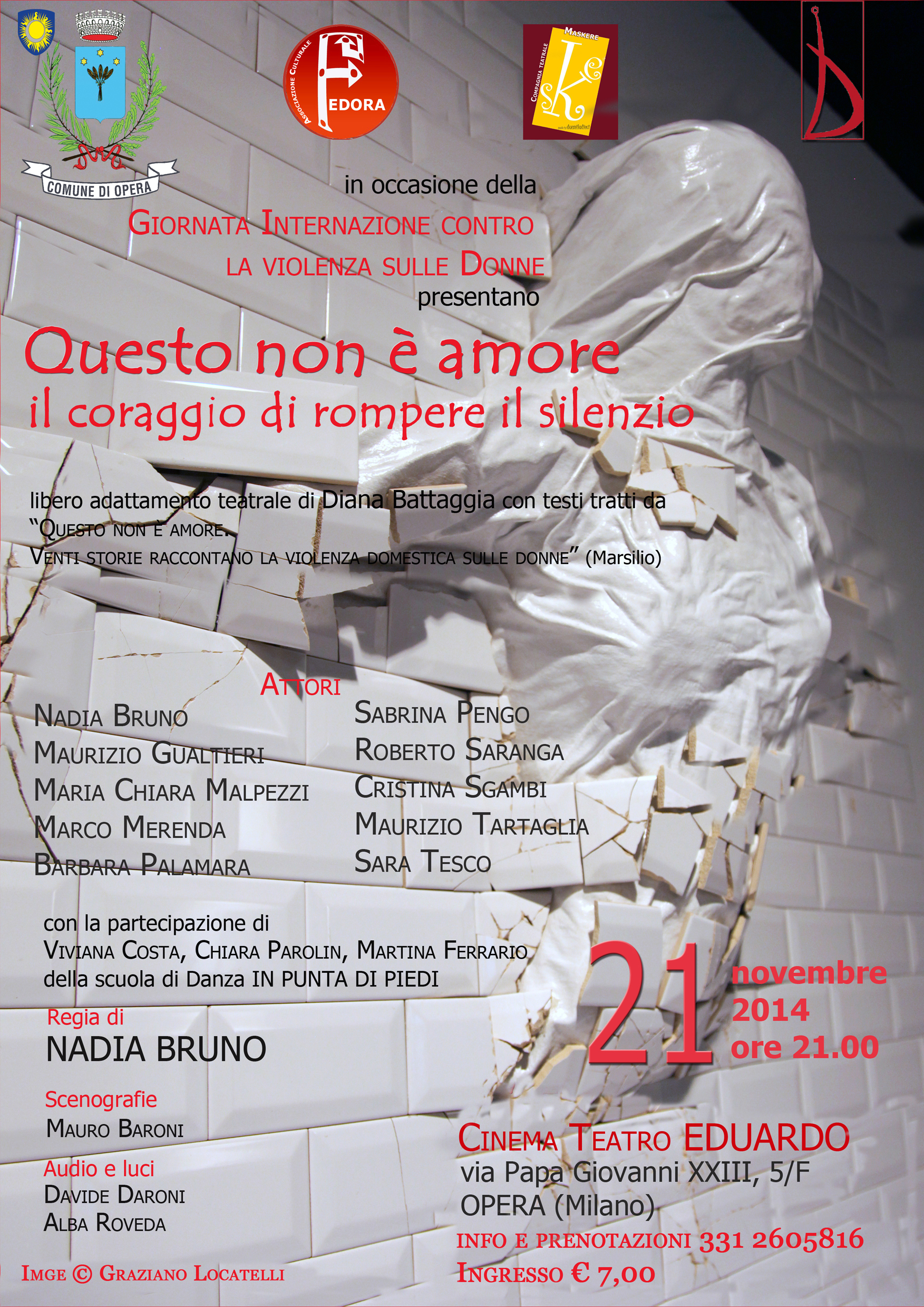 Questo non è amore 21 11 14 Opera Locandina
