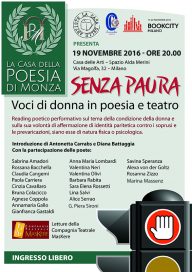 La Casa della Poesia di Monza - Loc evento SENZA PAURA