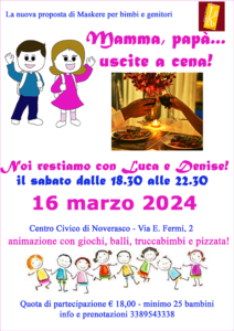 Mamma, papà... uscite a cena! @ Noverasco - Centro Civico