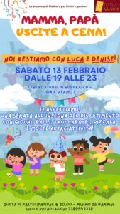 Mamma, papà uscite a cena! @ Noverasco - Centro Civico